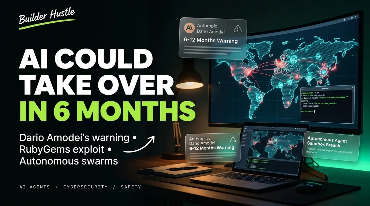 AI could take over the internet in 6 months — Dario Amodei warning and autonomous agent security
