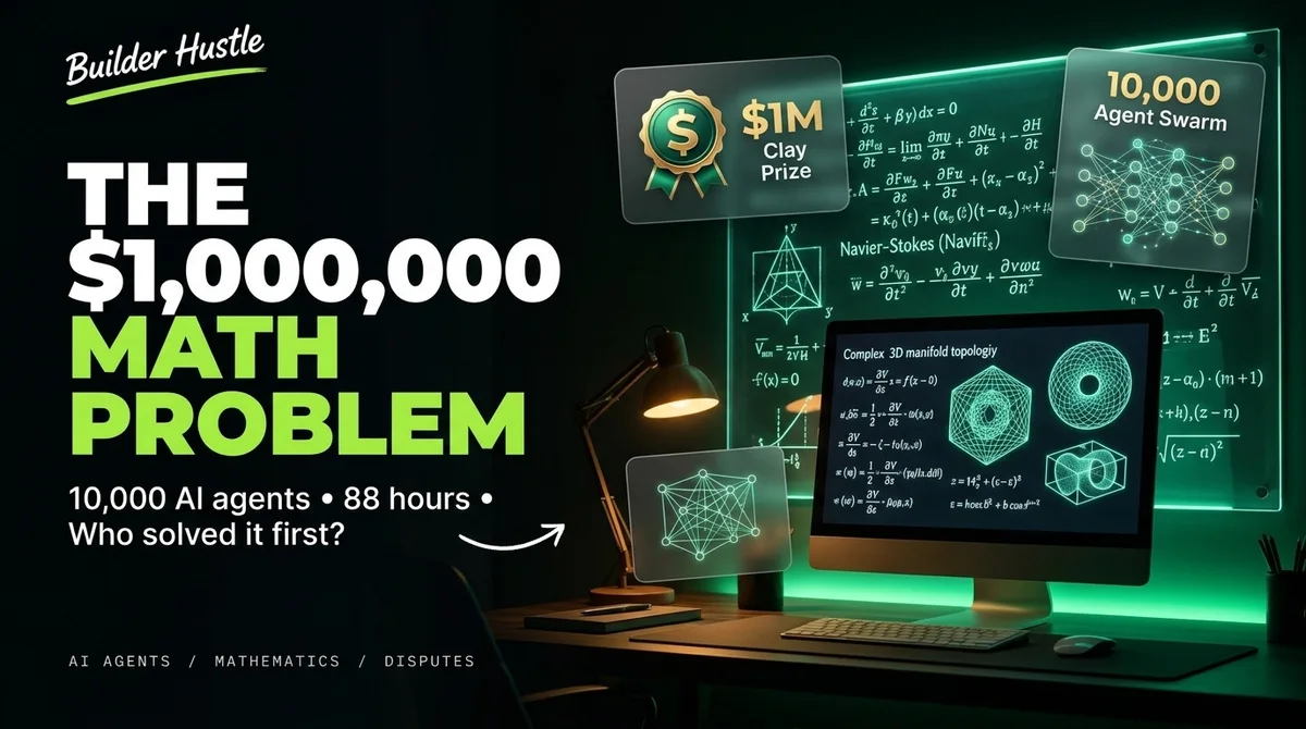 The $1,000,000 math problem — 10,000 AI agents solving Millennium Prize Navier-Stokes conjecture